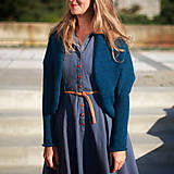 Svetre a kardigány - Svetr FLIA petrol - 17735529_