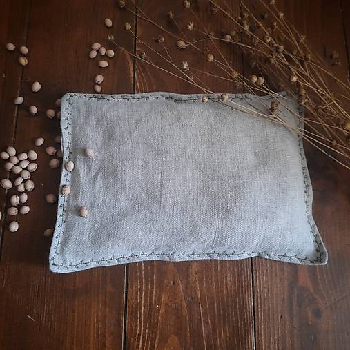 Úžitkový textil - Nahrievací vankúšik - čerešňová kôstka - 17737269_