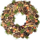  - Veľký jesenný šiškový veniec - 17737876_