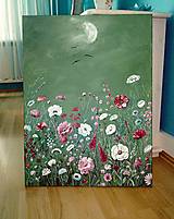 Obrazy - Midnight flowers 3 - 17739704_