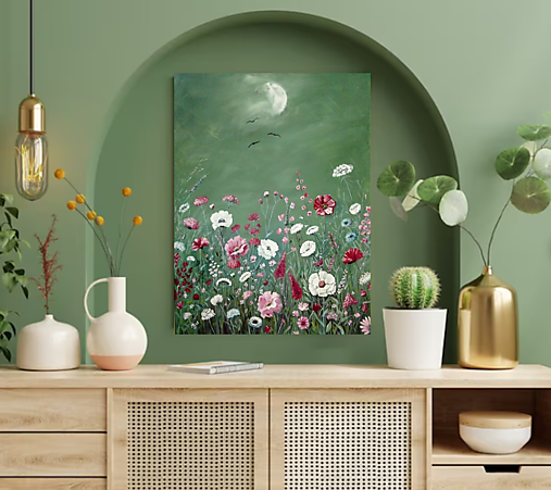 Obrazy - Midnight flowers 3 - 17739924_