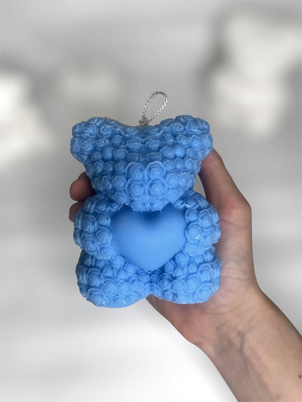 Veľký macík z ruží – sójová sviečka (Modrá - Čierna višňa)