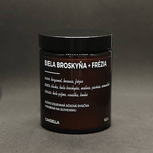 BIELA BROSKYŇA + FRÉZIA sójová sviečka