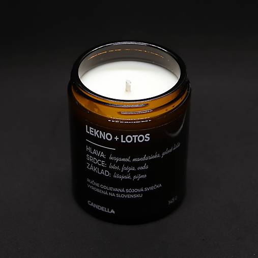 LEKNO + LOTOS sójová sviečka