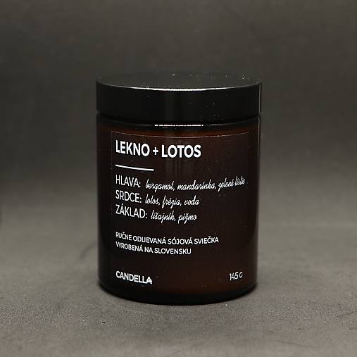 LEKNO + LOTOS sójová sviečka