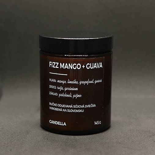 FIZZ MANGO + GUAVA sójová sviečka