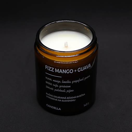 FIZZ MANGO + GUAVA sójová sviečka