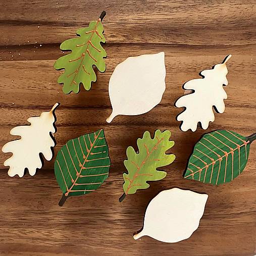 Nábytok - Nábytkový úchyt LISTY - 17738608_