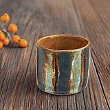 Nádoby - 40 Proužky Azure - z kolekce Rustic Wibe  - 17738947_