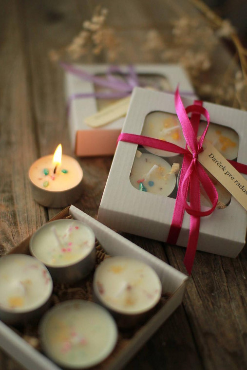 Sviečky - Voňavé čajové sviečky zo sójového vosku - 17740856_