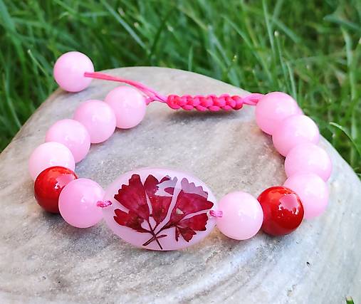 Náramky - Náramok Heuchera a Jadeit - voliteľné zapínanie - B0003 - 17741324_