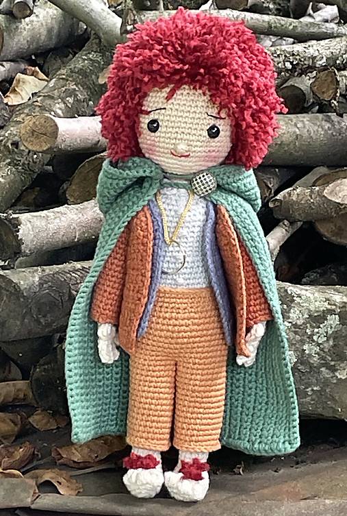 Hračky - Háčkovaná bábika Frodo Bublík - 17741497_