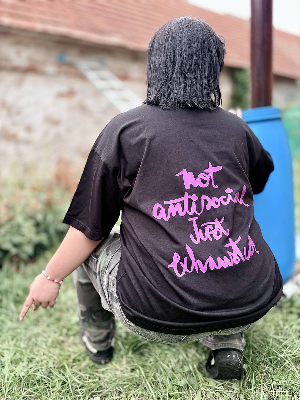 Unisex tričko pre sociálov ale vyčerpaných