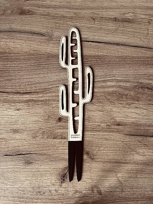 Dekorácie - Dizajnová opora na rastliny (Kaktus) - 17742782_