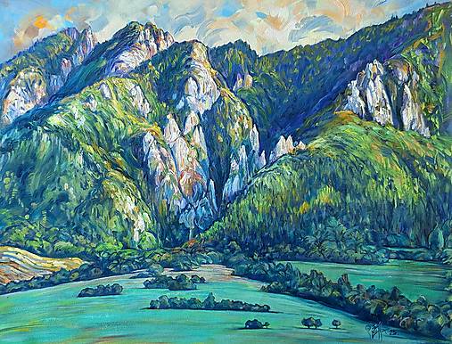 Obrazy - Dolina Obšívanka - zbojníckym chodníkom. - 17746045_