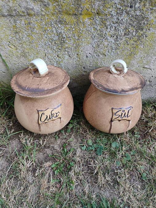 Nádoby - Dóza s nápisem - 17744027_