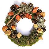  - Prírodný jesenný machový veniec - 17744735_