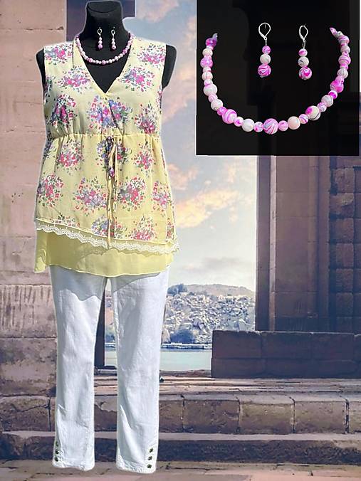 Kurátorsky outfit Endži Fashion Summer Bloom