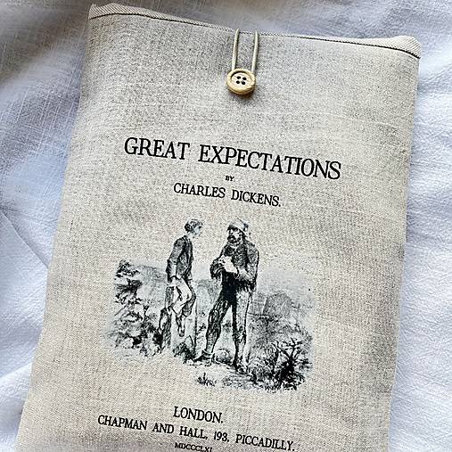 Papiernictvo - Puzdro na knihu/tablet Charles Dickens - 17746362_