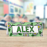 Úložné priestory & Organizácia - Menovka do lavice Floral with leaves - 17744962_