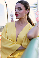 Nohavice - Ľanový komplet Rozlúčka s letom - 17747178_