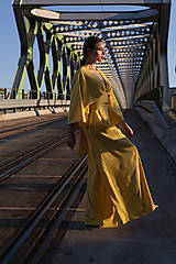 Nohavice - Ľanový komplet Rozlúčka s letom - 17747179_