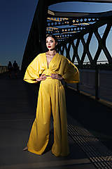 Nohavice - Ľanový komplet Rozlúčka s letom - 17747185_