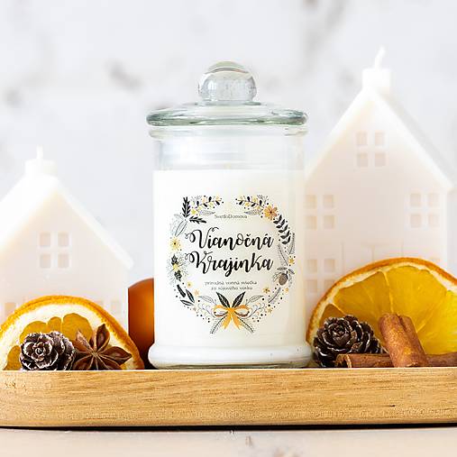 AKCIA - Sviečka zo sójového vosku v skle - BAVLNENÝ knôt -  8vôní - 115g/30hod