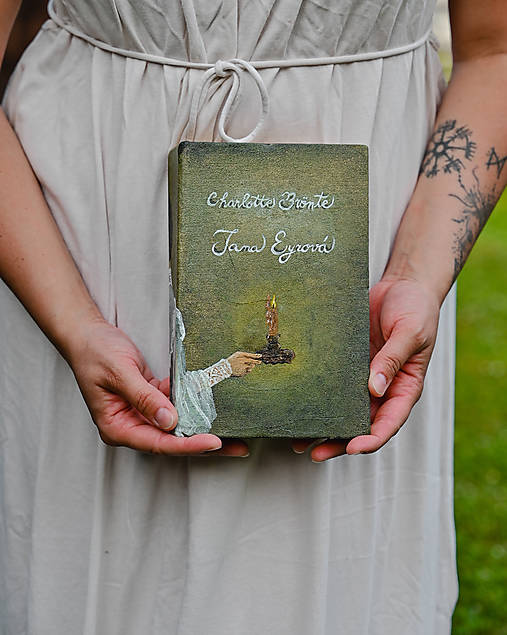 Knihy - Kniha s maľovanou väzbou (Jana Eyrová) - 17746922_