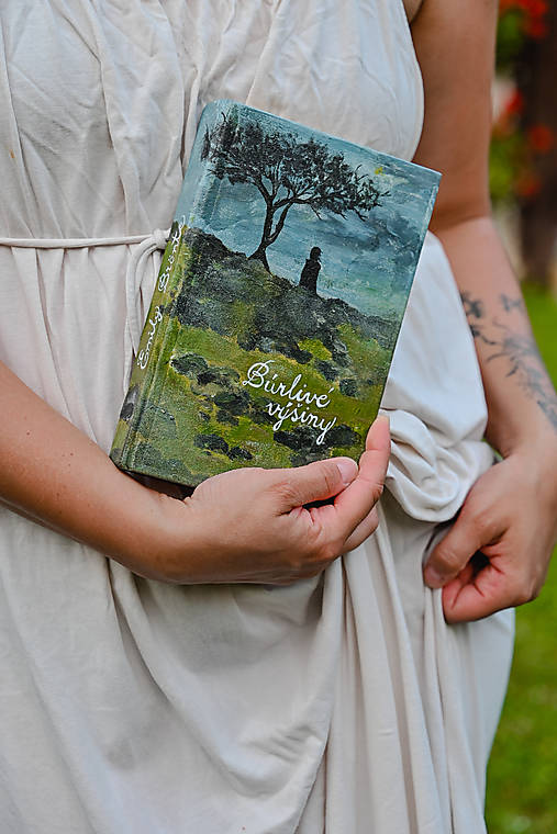 Knihy - Kniha s maľovanou väzbou (Búrlivé výšiny) - 17746946_