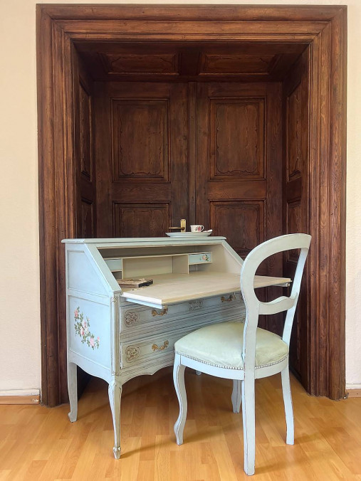 Nábytok - Romantický set vo francúzskom štýle "Powder blue" - 17748004_