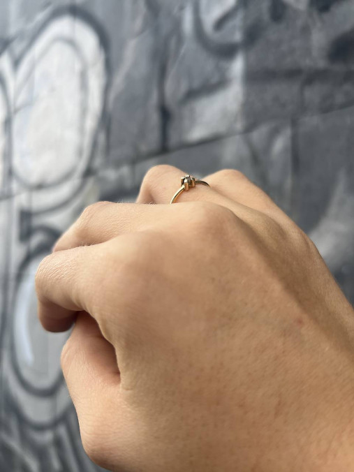 Prsteň Neotesaný RAW diamant