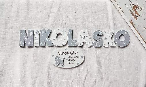 Magnetky - Tabuľka s údajmi o dieťatku - 17749920_