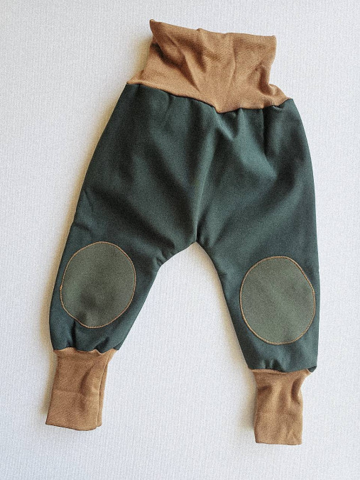 Softshellky "green&camel"