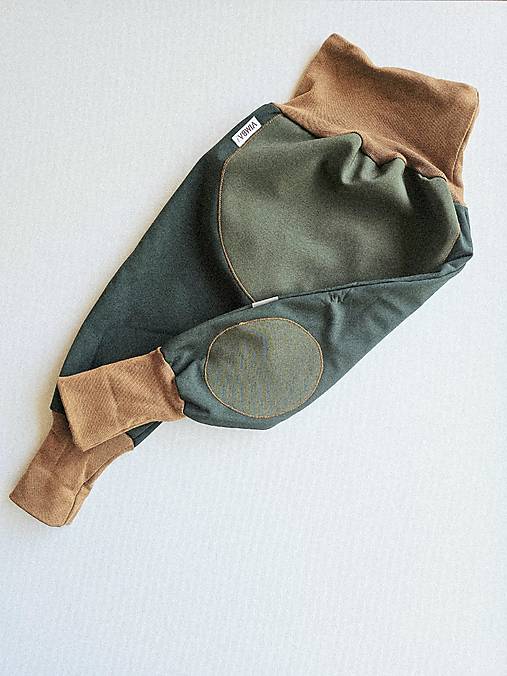Softshellky "green&camel"