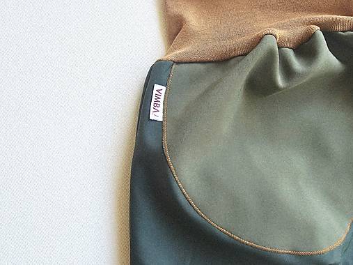 Softshellky "green&camel"