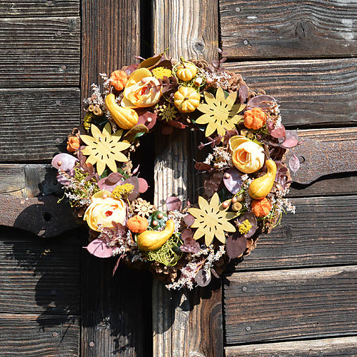 Dekorácie - Jesenný veniec - 17750632_