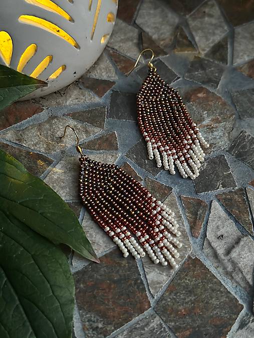 Náušnice Karamelová perla