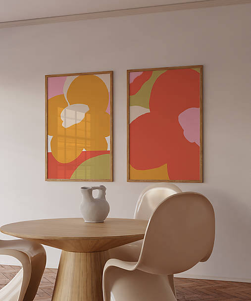 Obrazy - Abstraktný set 2 obrazov - 17752024_