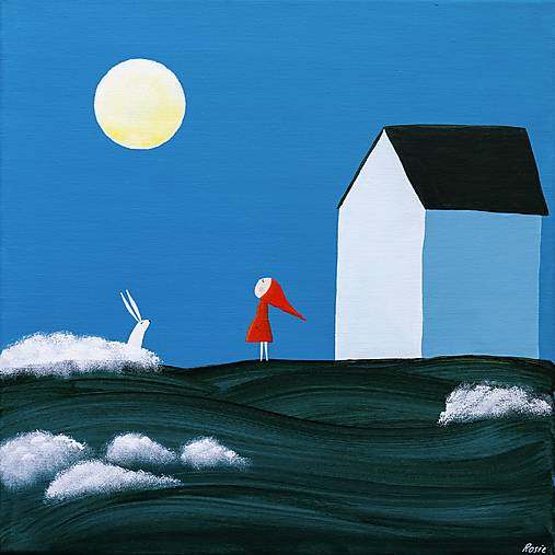 Za splnu Mesiaca, Giclée art print 30x36