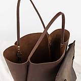 Kabelky - Kožená kabelka Roxane (crazy hnedá) - 17752663_