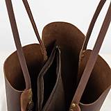 Kabelky - Kožená kabelka Roxane (crazy hnedá) - 17752664_