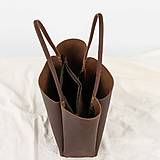 Kabelky - Kožená kabelka Roxane (crazy hnedá) - 17752665_