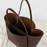 Kabelky - Kožená kabelka Roxane (crazy hnedá) - 17752667_