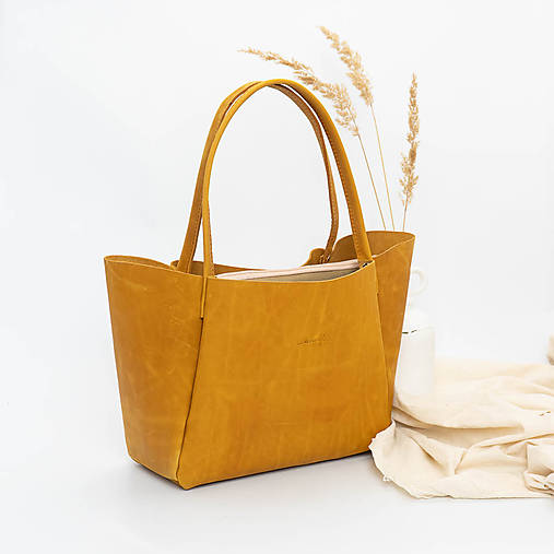 Kabelky - Kožená kabelka Roxane (crazy medová) - 17752640_