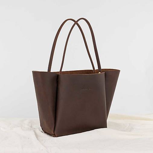 Kabelky - Kožená kabelka Roxane (crazy hnedá) - 17752671_