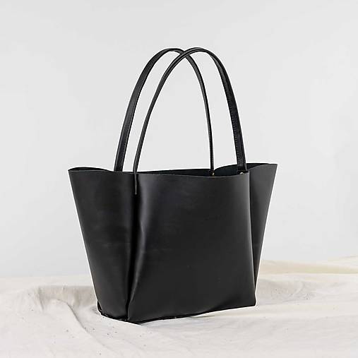 Kabelky - Kožená kabelka Roxane (čierna) - 17752682_