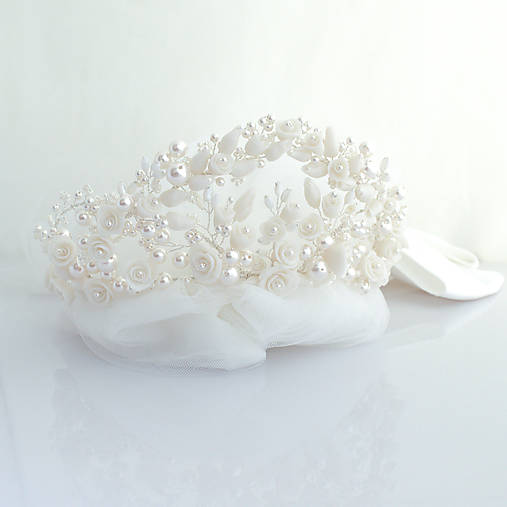 Luxusná kvietkovaná tiara