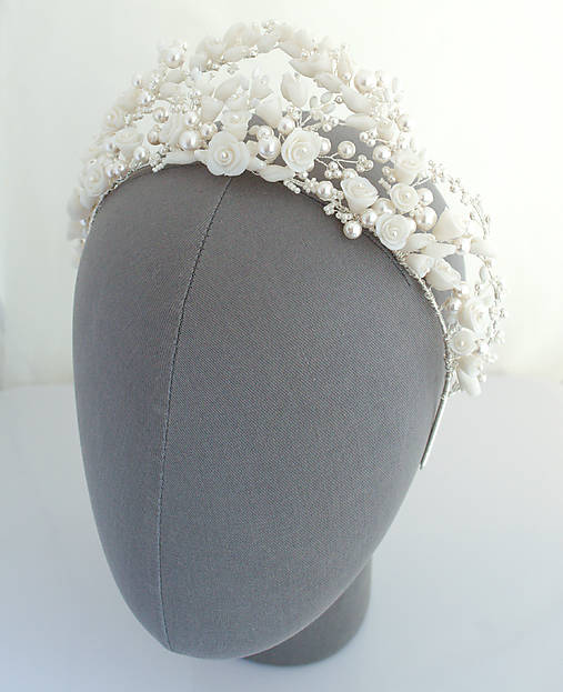 Luxusná kvietkovaná tiara