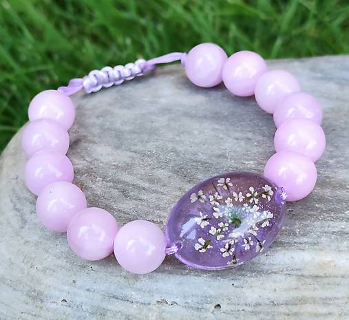 Náramky - Náramok Divá mrkva a Jadeit - voliteľné zapínanie - B0009 - 17752902_